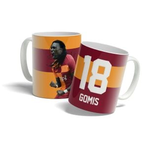 Bafetimbi Gomis Sarı Kırmızı Tasarım Baskılı Kupa Bardak