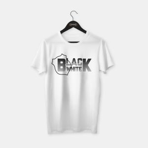 Black White T-shirt Beyaz - XXL