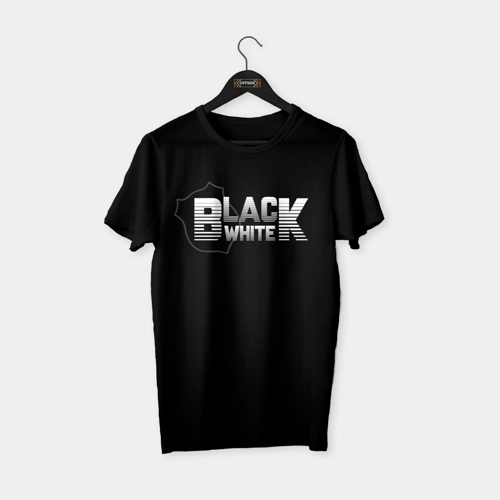 Black White T-shirt Siyah - XXL