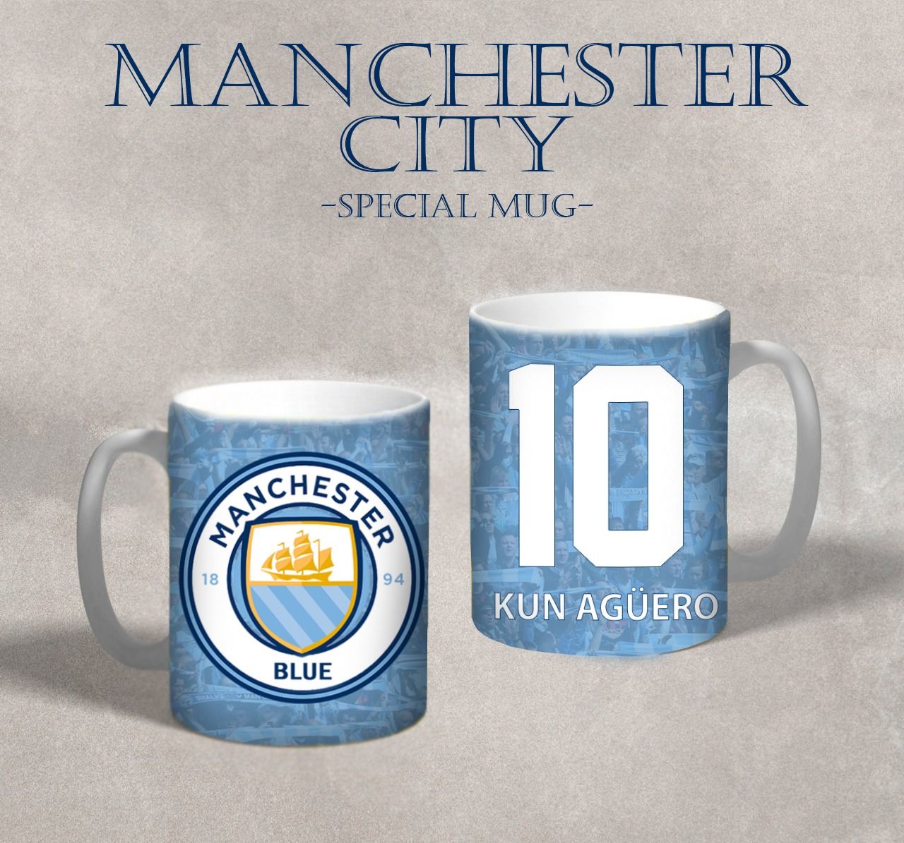 Manchester City (Takım) - Futbol Özel Tasarım Kupa Bardak