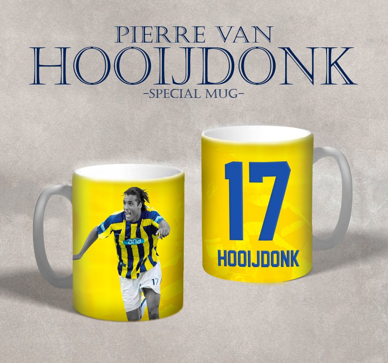 Pierre Van Hooijdonk - Futbol Özel Tasarım Kupa Bardak