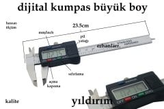 KUMPAS DİJİTAL ÖLÇÜ ALETİ HASSAS ÖLÇÜ METRE BÜYÜK BOY KALİTE