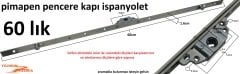 İSPANYOLET 60CM PİMAPEN KAPI PENCERE KİLİDİ