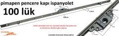 İSPANYOLET 100CM PİMAPEN KAPI PENCERE KİLİDİ 1 METRE EMNİYET KİLİDİ