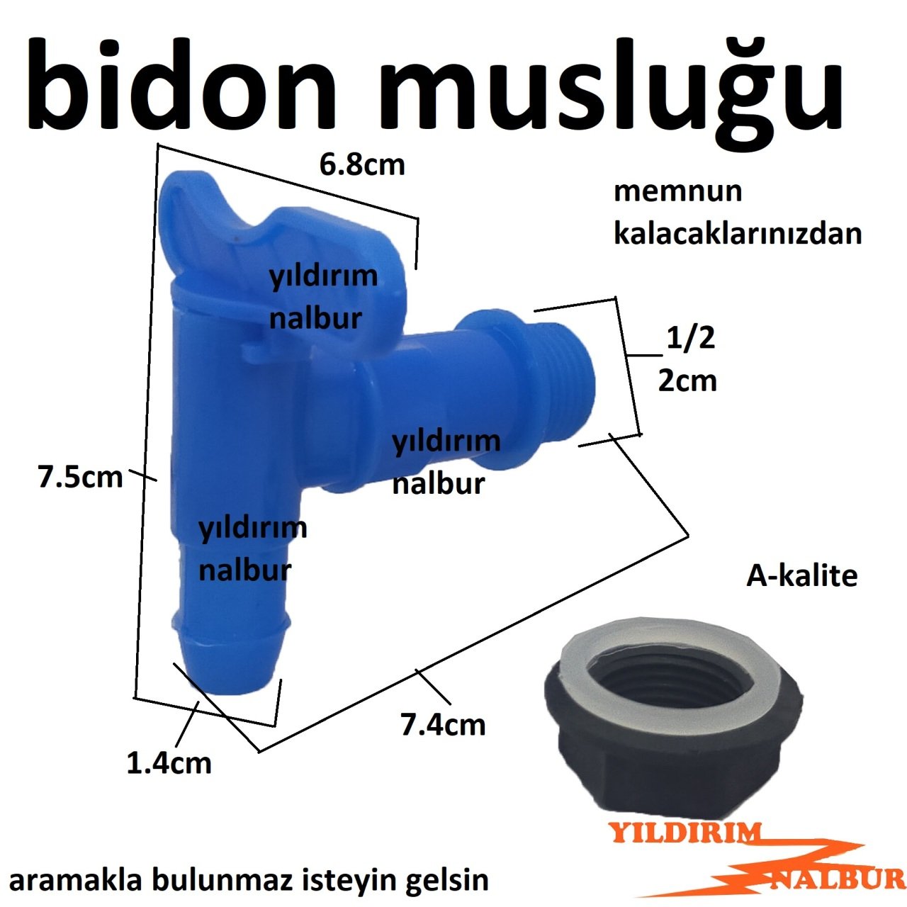 BİDON MUSLUĞU KELEBEK MODEL RENKLİ 1.KALİTE DETERJAN MUSLUK DEPO MUSLUK KOVA MUSLUK