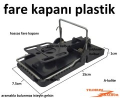 FARE KAPANI PLASTİK ÇELİK YAY KUVETLİ HASSAS KAPAN SIÇAN KAPAN