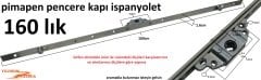 İSPANYOLET PİMAPEN KAPI PENCERE KİLİDİ 160CM EN BÜYÜK BOY