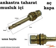 ANKASTRE TAHARAT MUSLUĞU BÜYÜK BOY İÇİ AÇ KAPA TAHARET MUSLUK İÇİ GİZLİ TAHARET