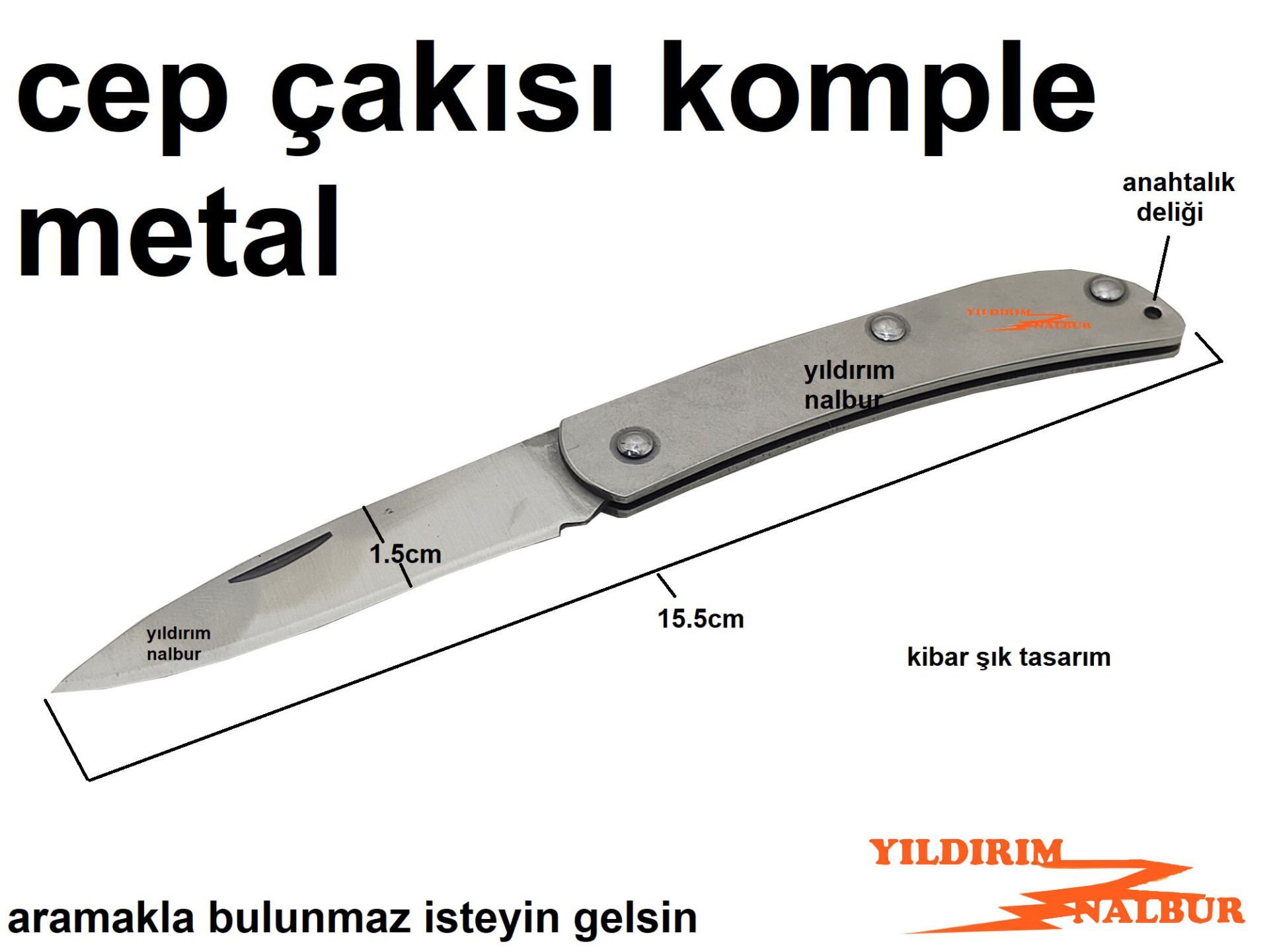 CEP ÇAKISI METAL HOBİ ÇAKI ANAHTARLIK ÇAKISI BIÇAK