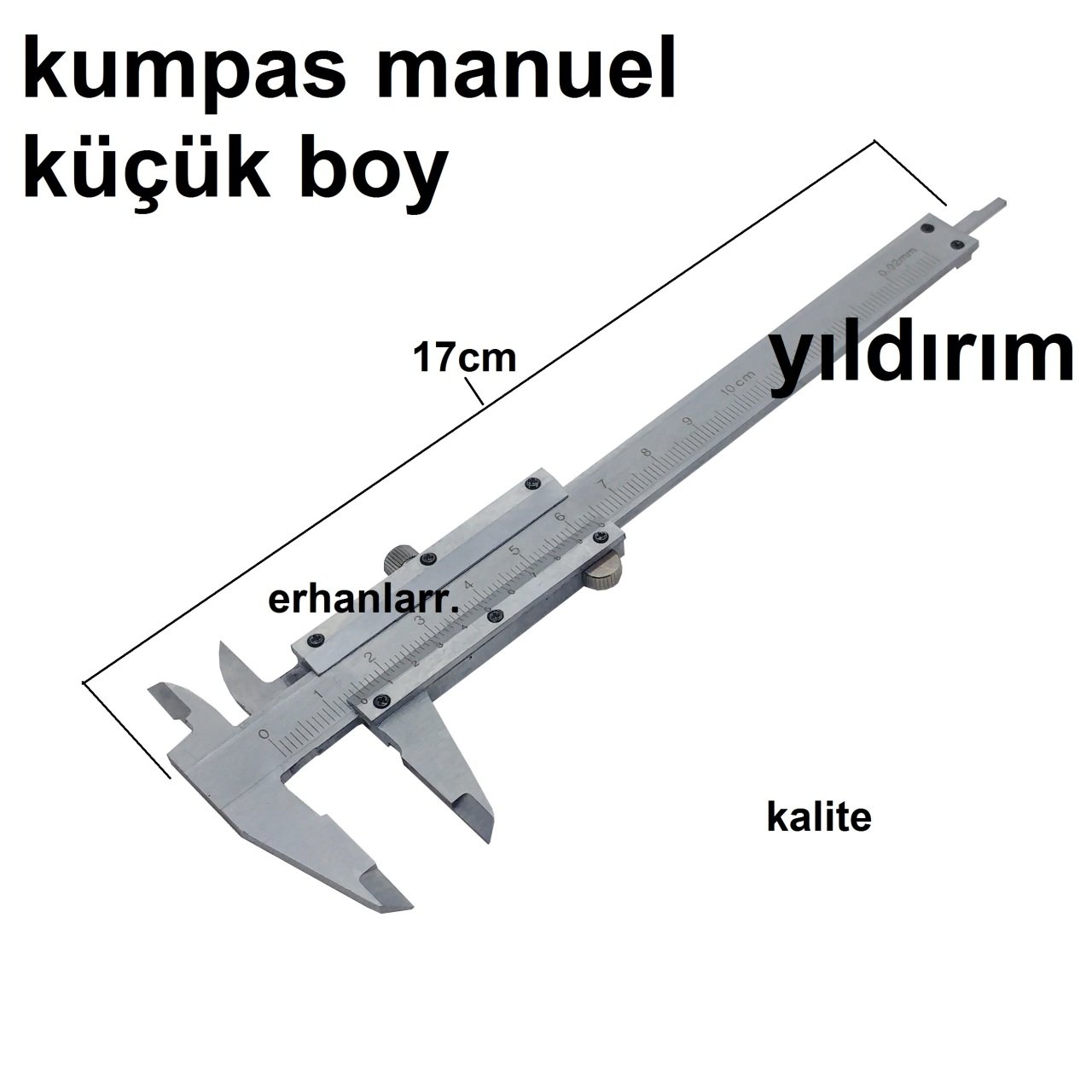 KUMPAS MİNİ BOY KÜÇÜK MANUEL ÖLÇÜ ALETİ HASSAS ÖLÇÜ METRE