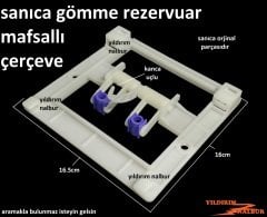 SANICA GÖMME REZERVUAR MAFSALLI ÇERÇEVE KANCA UÇLU