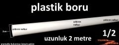 2 ADET 2 METRELİK 20LİK PPRC PLASTİK BORU SU TESİSAT EV TESİSAT BORUSU