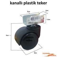 SEHPA TEKERLEĞİ PLASTİK MASA TEKERLEĞİ SUNTA KANALLI TEKERLEK