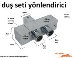 TEMA DUŞ SETİ YÖNLENDİRCİ PRİNÇ SÜRGÜLÜ DUŞ SETİ AÇ KAPA ÇİFTLİ ERKEK YÖN VERİCİ