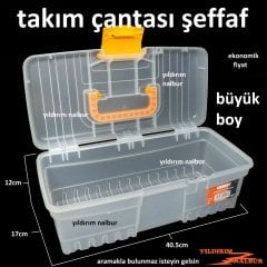 TAKIM ÇANTASI ŞEFFAF EKONOMİK MODEL BÜYÜK BOY HIRDAVAT ÇANTASI EV TİPİ ÇANTA PLASTİK