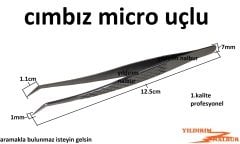 CIMBIZ EĞRİ MODEL MİKRO CIMBIZ 12.5CM PASLANMAZ