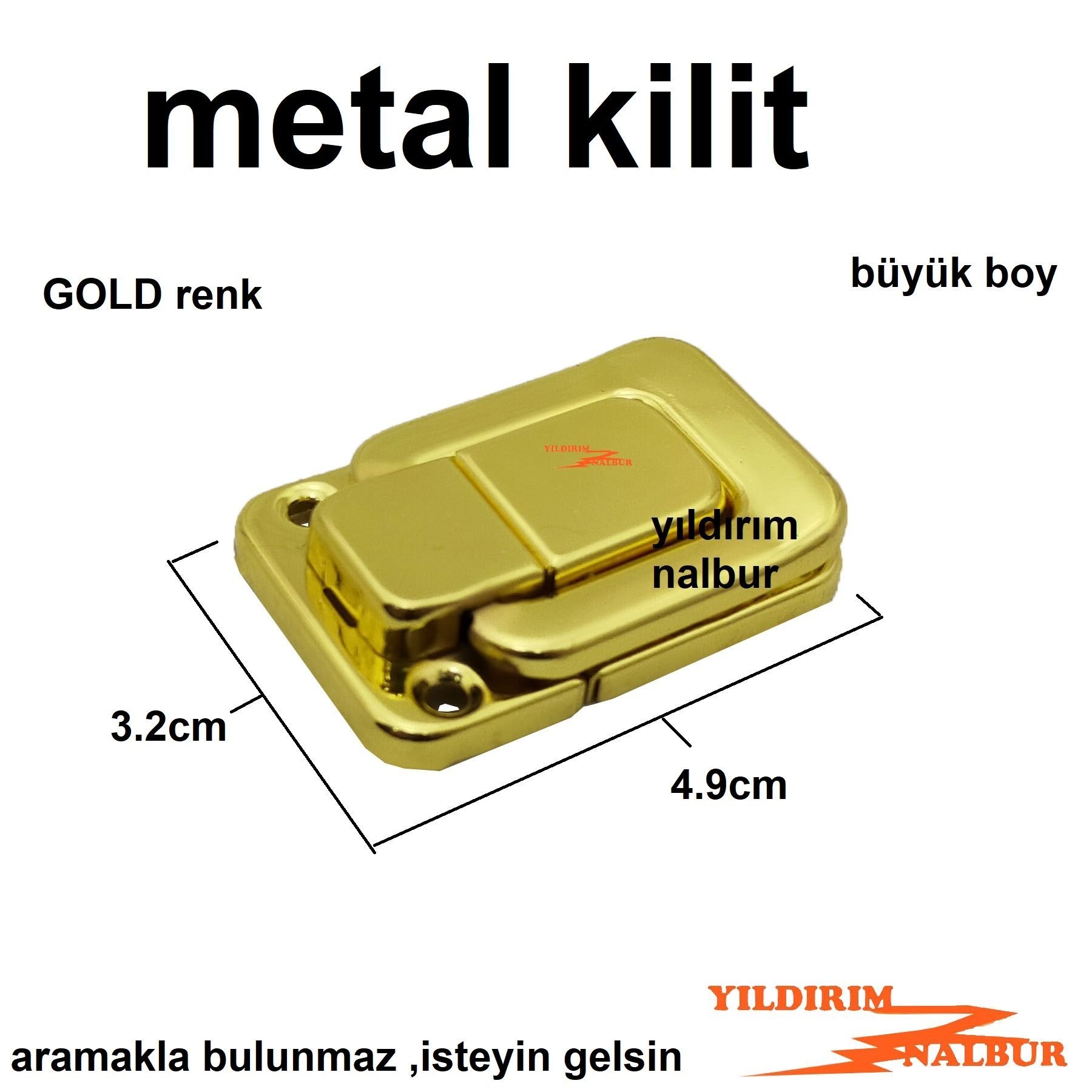 ÇANTA TOKASI GOLD ALTIN RENK VALİZ TOKASI BAVUL KİLİDİ HOBİ KİLİTMETAL KİLİT