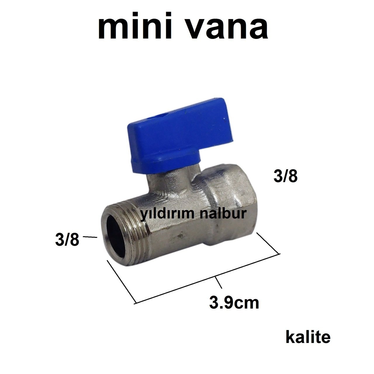 MİNİ VANA 3/8 KÜRESEL VANA TAHLİYE VANASI