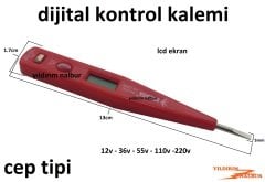 KONTROL KALEMİ DİJİTAL KÜÇÜK CEP BOY ELEKTİRİK KALEMİ ŞEFFAF