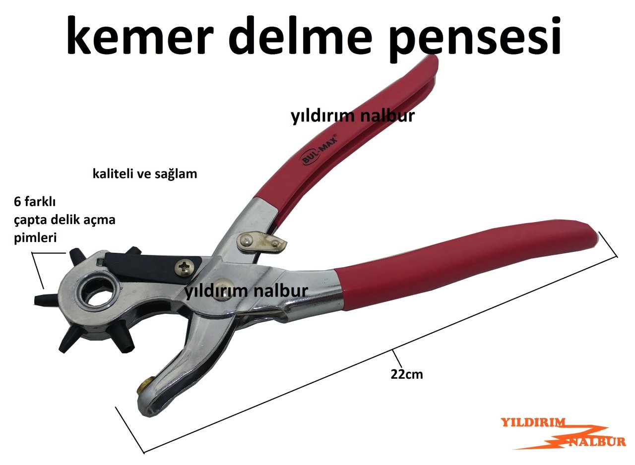 KEMER DELME PENSESİ EKONOMİK KEMER PERÇİN DELİK AÇMA PENSE