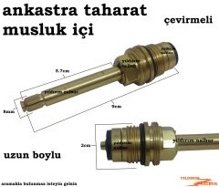 ANKASTRE TAHARAT MUSLUĞU İÇİ ÇEVİRMELİ TAHARET MUSLUK İÇİ BÜYÜK UZUN BOY SAĞLAM