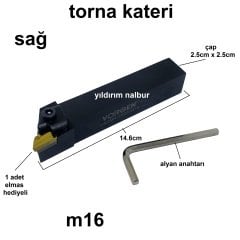 TORNA KATERİ SAĞ VORGEN KALİTE M16 TORNA KATER ELMAS APARATI