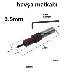 HAVŞA AÇMA MATKABI AVŞA FREZE MATKAP 3.5MM HOBİ MATKAP