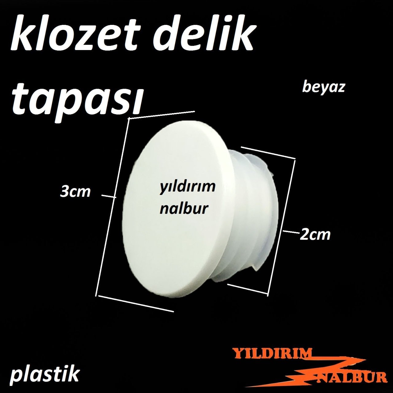 KLOZET DELİK TAPASI PLASTİK METALİK RENK TAŞ TAPASI