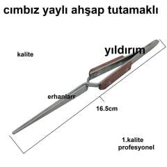 CIMBIZ YAYLI AHŞAPLI 16.5 CM SAĞLAM KUVETLİ 1.KALİTE HOBİ CIMBIZ 1.KALİTE SÜPER