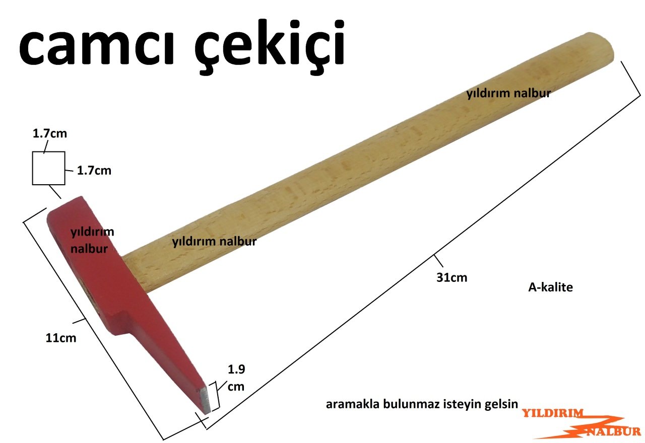 CAM ÇEKİCİ CAMÇI ÇEKİÇ CAM ÇİVİSİ CAM ELMASI HAFİF ÇEKİÇ