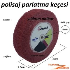 CİLA KEÇESİ KALIN BOY GÜMÜŞ SARI KALİTELİ 100X20 POLİSAJ PARLATMA KEÇE