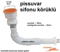 PİSUVAR SİFONU KÖRÜKLÜ SİFON PİS SUVAR GİDER BORUSU UZAYAN