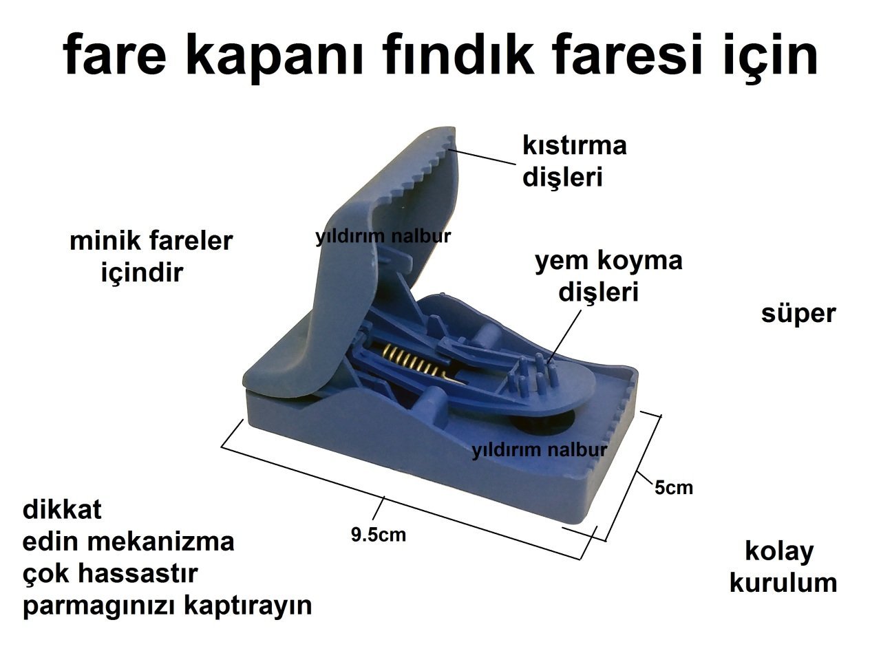 FARE KAPANI PLASTİK FINDIK FARESİ MİNİ KAPAN HASSAS