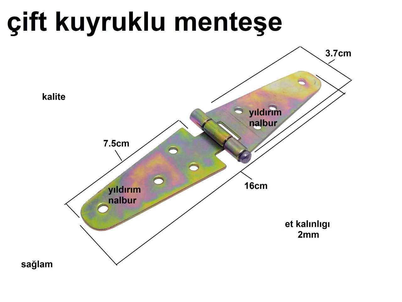 KUYRUKLU MENTEŞE ÇİFT KUYRUK YAPRAK MENTEŞE