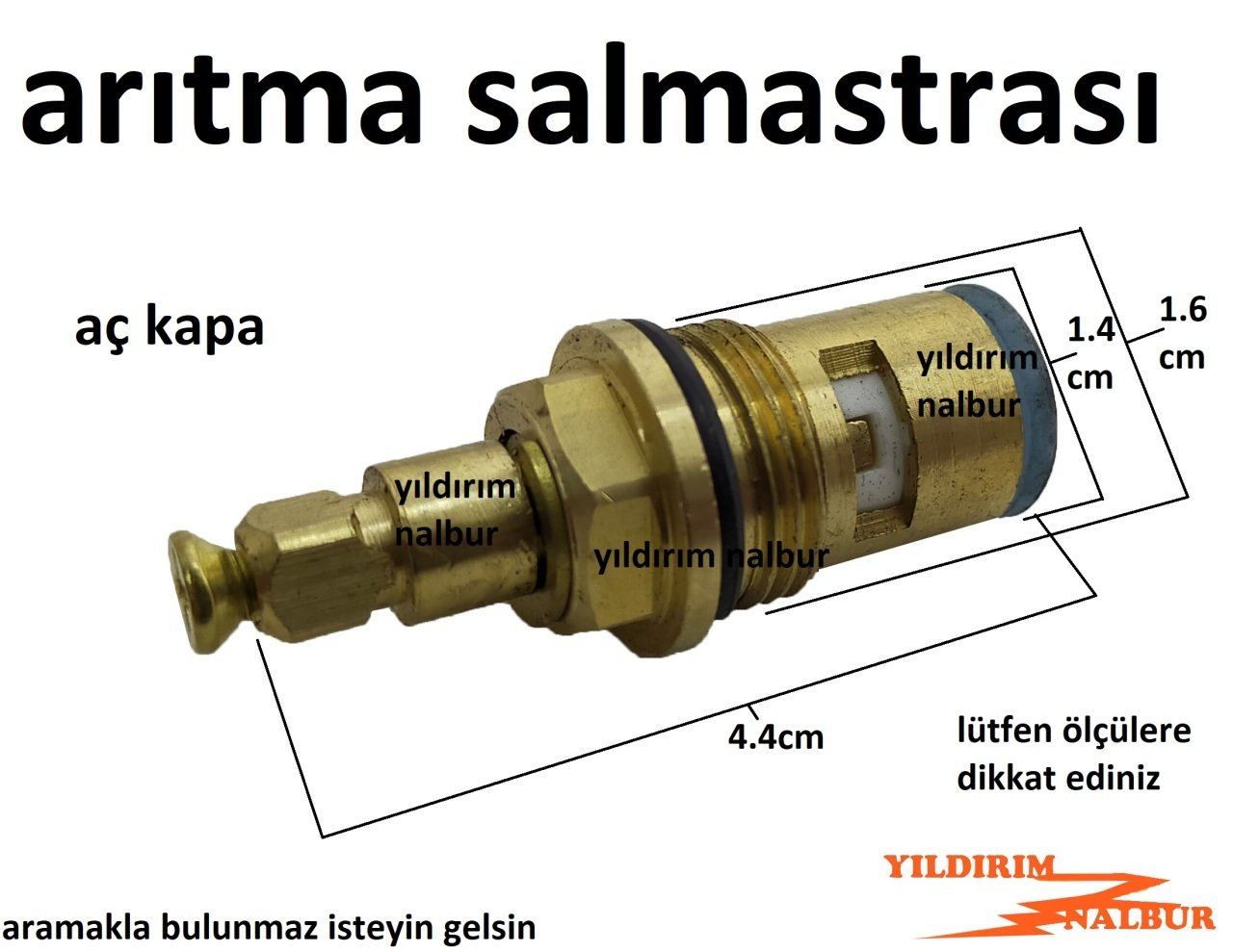 ARITMA MUSLUK SALMASTRASI AÇ KAPA KÜÇÜK BOY MUSLUK İÇİ ARITMA SALMASTIRA