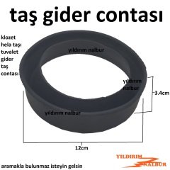 TAŞ CONTASI KLOZET HELA TAŞI TUVALET TAŞ GİDER CONTASI 12CM