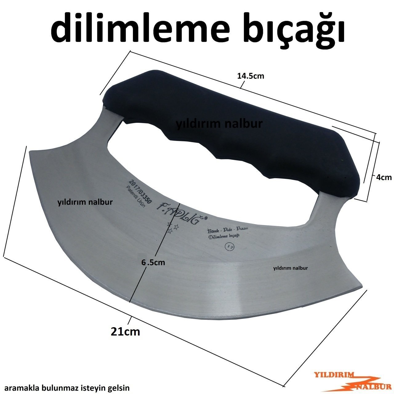 BÜYÜK BOY DİLİMLEME EZME BIÇAĞI PLASTİK SAPLI PİZZA KESME BÖREK KESME BIÇAĞI GENİŞ MODEL