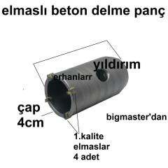 BETON DELME ELMAS PANÇ ÇELİKKKK 4CM