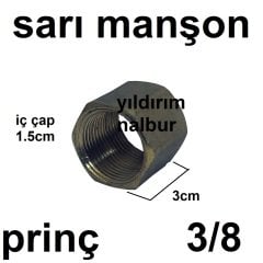 SARI MANŞON 3/8 PRİNÇ KALİTE SARI EK