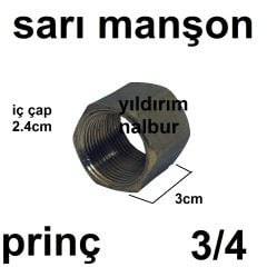 SARI MANŞON 3/4 PRİNÇ KALİTE SARI EK BÜYÜK