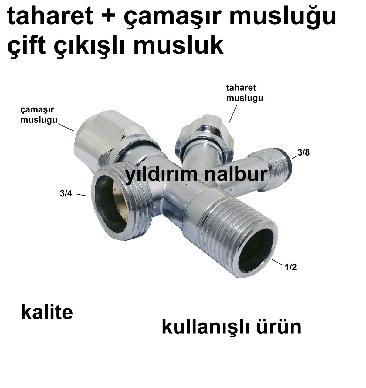 ÇAMAŞIR MUSLUĞU TAHARAT MUSLUĞU ÇİFTLİ MUSLUK TAHARET ÇIKIŞ