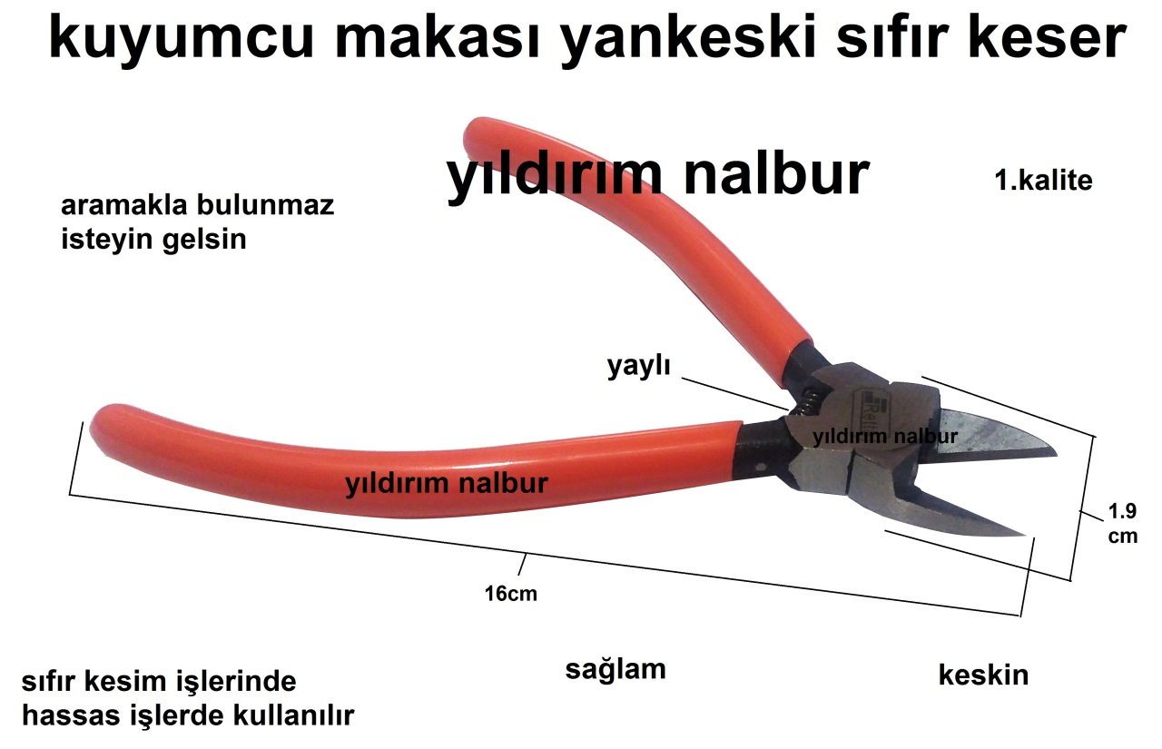 KUYUMCU MAKASI YAN KESKİ SIFIR KESER HOBİ İŞLERİ KESKİ