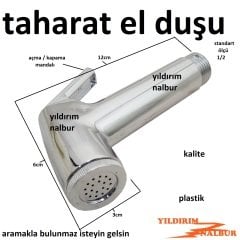 TAHARAT MATİK BAŞLIK TAHARATMATİK ELDUŞU PLASTİK DUŞ FİSKİYESİ TAHARET İÇİN