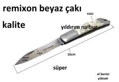 REMİXON BEYAZ ÇAKISI ŞIK TASARIM AMERİKAN BIÇAK KİLİTLİ