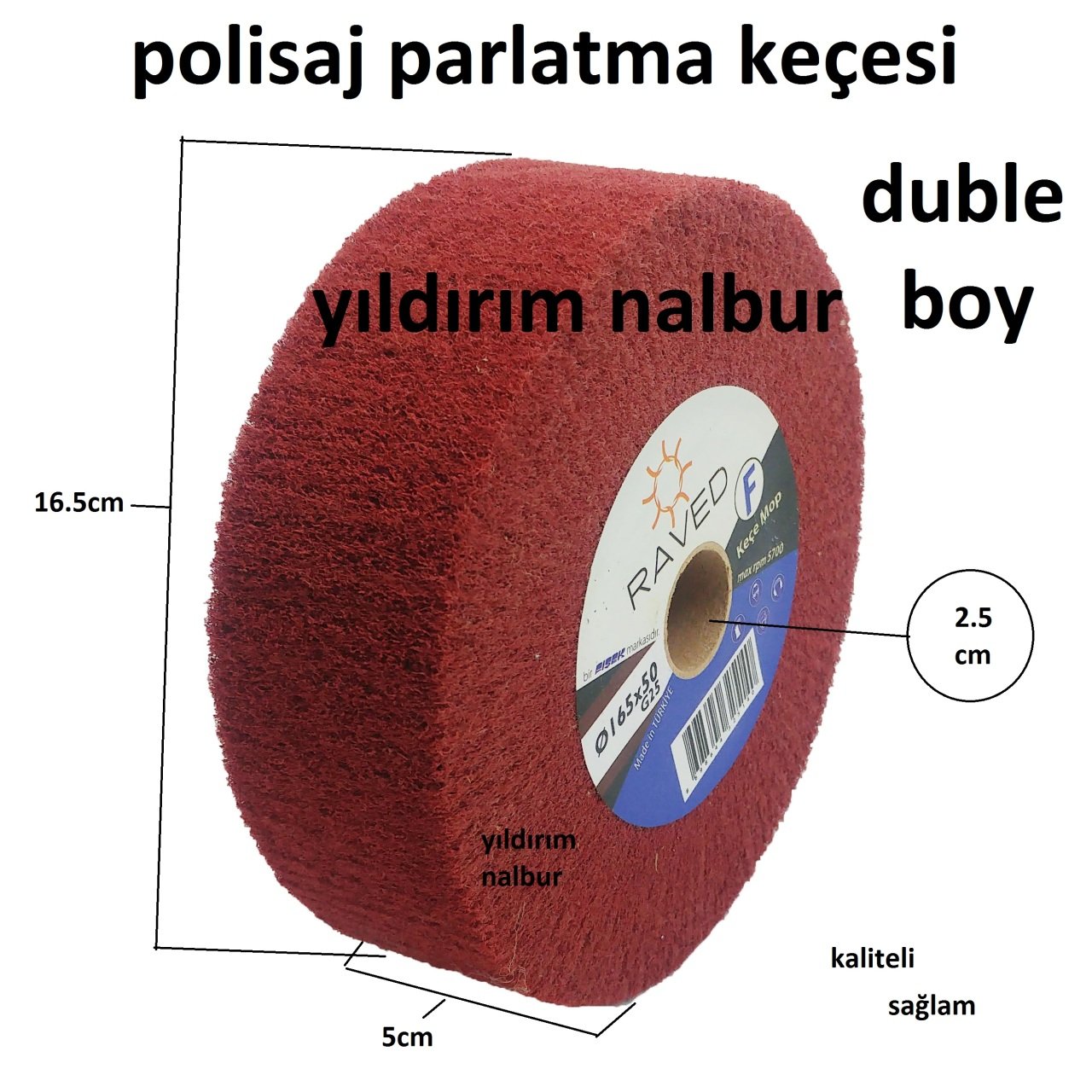 CİLA KEÇESİ GÜMÜŞ SARI PARLATICI 165LİK POLİSAJ DUBLE BOYY