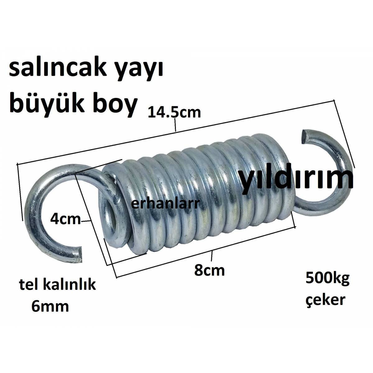 SALINCAK YAYI DÜZ MODEL KUVETLİ SERTLEŞTİRİLMİŞ HOPPALA YAYI ÇELİK YAY BÜYÜK BOY 1