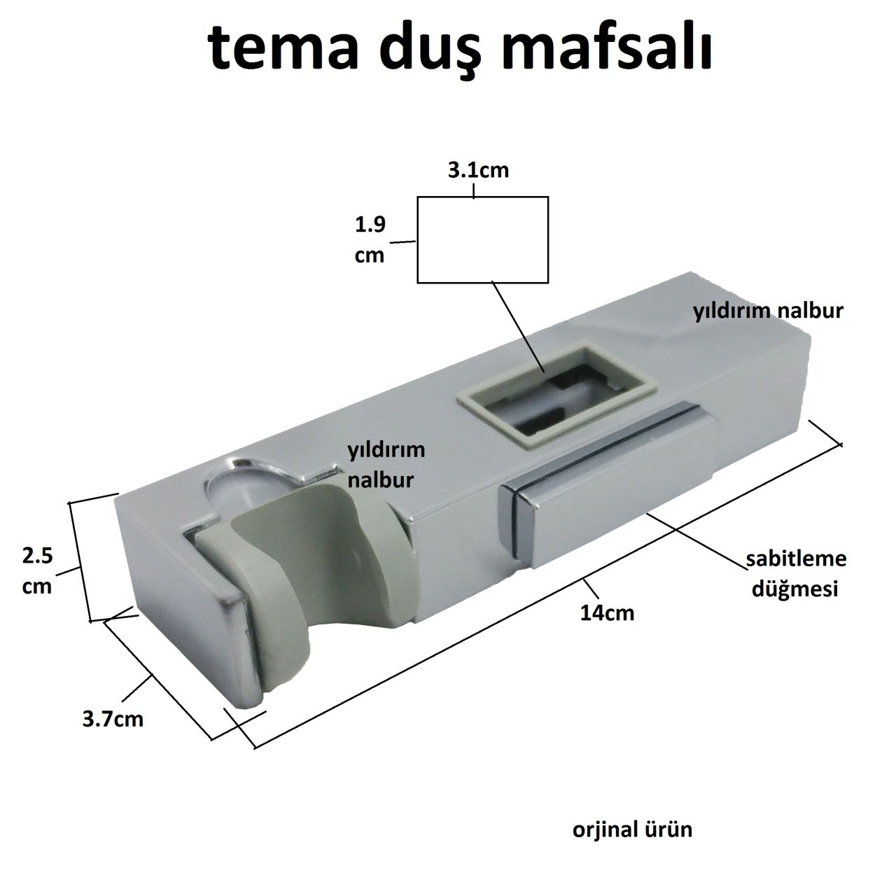 TEMA DUŞ MAFSALI FİSKİYE OTURAĞI BANYO DUŞ SETİ KARE MODEL