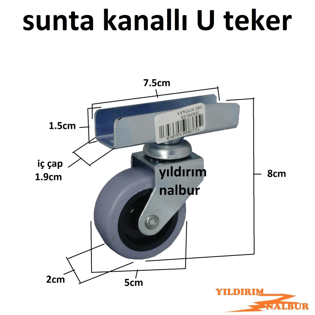 SEHPA TEKERLEĞİ MASA TEKERLEĞİ SUNTA KANALLI UZUN TİP TEKERLEK