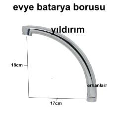 LAVABO BATARYA BORUSU BANYO BATARYASI İÇİN ALÇAK KUĞU MODELİ