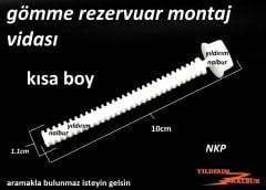 NKP STRAFOR VİDASI KISA BOYLU 10CM NKP GÖMME REZERVUAR BAĞLANTI VİDASI SABİTLEME VİDA